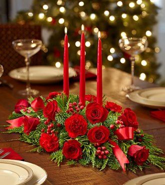 All Red Centrepiece